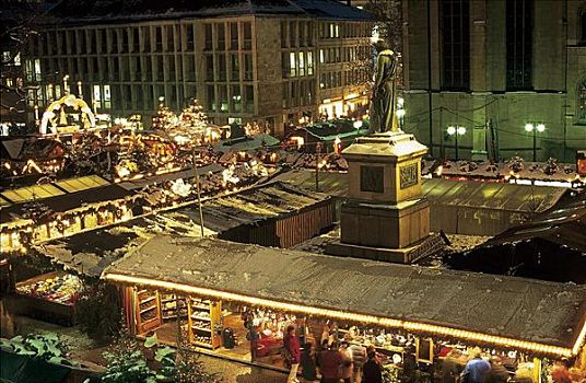 圣诞节,市集,市场摊位,斯图加特,巴登符腾堡,德国,欧洲