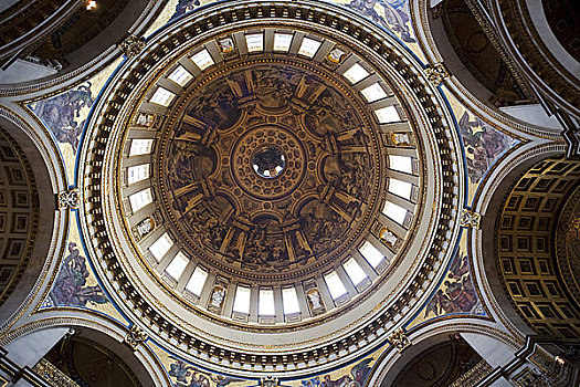 英格兰,伦敦,圣保罗大教堂,穹顶