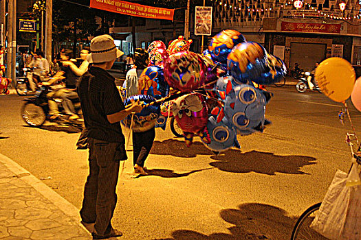 气球,摊贩,越南
