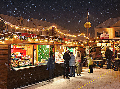 圣诞市场,下奥地利州,奥地利,欧洲