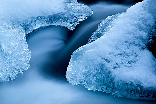 冰层,山川,冬天,提洛尔,奥地利,欧洲