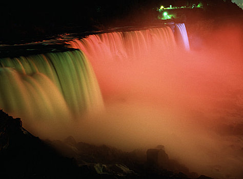 加拿大,安大略省,尼亚加拉瀑布,俯拍