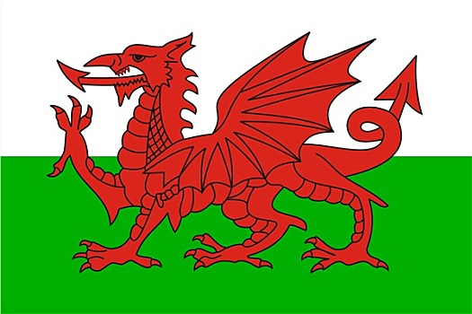 威尔士,旗帜