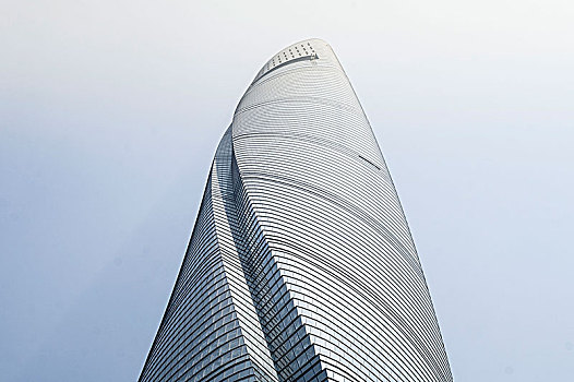 摩天大楼,城市,上海,仰视