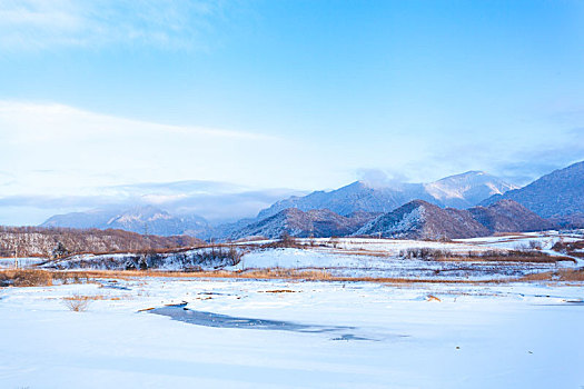 陕西秦岭太白县鳌山风光