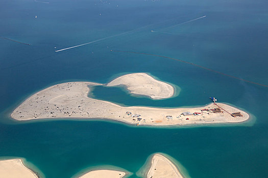 迪拜,世界,岛屿,俯视,航拍