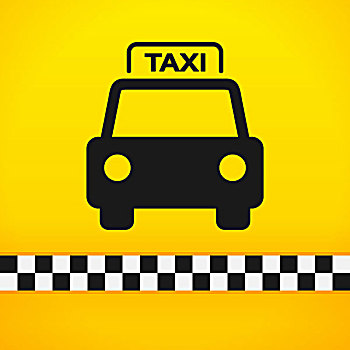 出租车,象征,黄色
