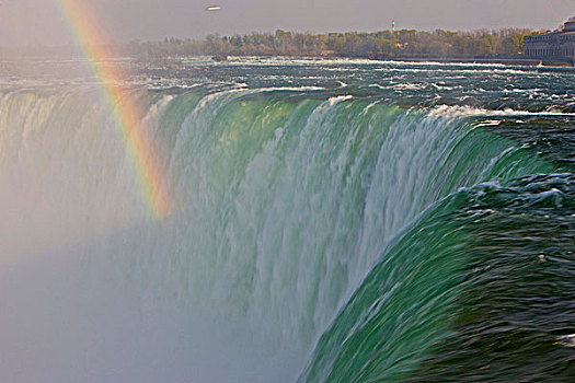 马蹄铁瀑布,彩虹,薄雾,高处,尼亚加拉河,尼亚加拉瀑布,安大略省,加拿大