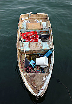 香港,渔民,小船