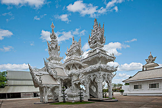 泰北清莱白庙又叫,龙昆寺,灵光寺或白龙寺,wat,rong,khun