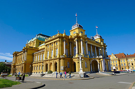 国家剧院,萨格勒布,克罗地亚,欧洲