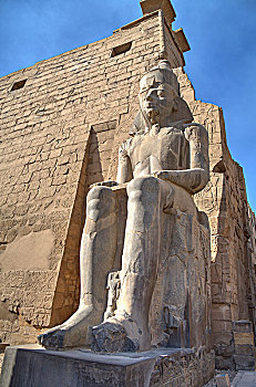 庞然大物,拉美西斯二世,卢克索神庙,路克索神庙,埃及