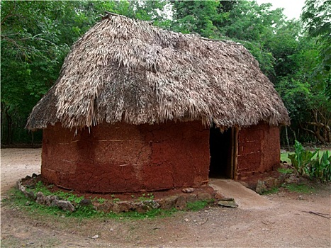 历史,玛雅,小屋