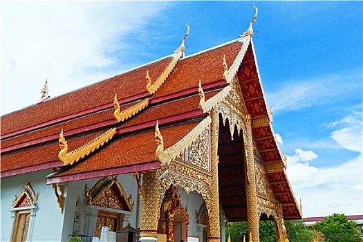 泰国,北方,风格,教堂,寺院,清迈