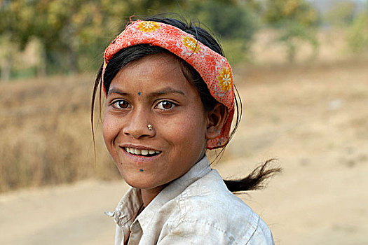 印度,锯,女孩,彩色,头巾,填充,水,乡村,手,泵,特写,2007年