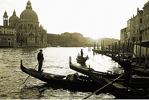 小船,大运河,威尼斯,意大利