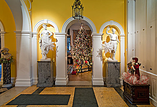 入口,客厅,圣诞节