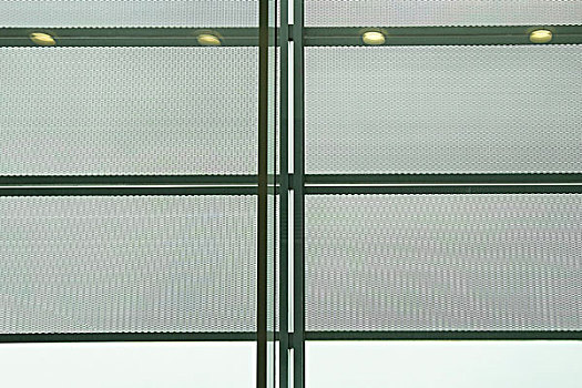 荧光灯,机场休息室,巴黎,法国