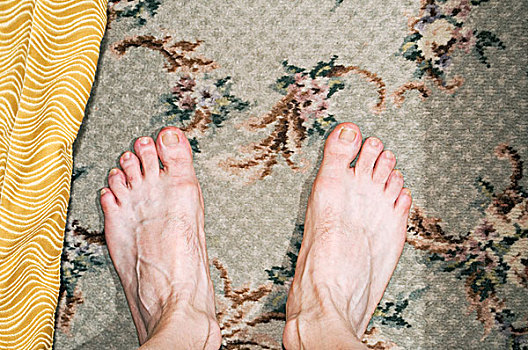 赤脚,地毯,样品