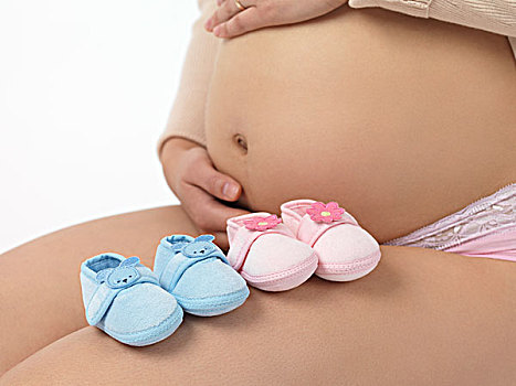 孕妇,蓝色,粉色,童鞋