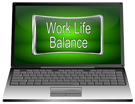 笔记本电脑,工作生活,平衡,按键