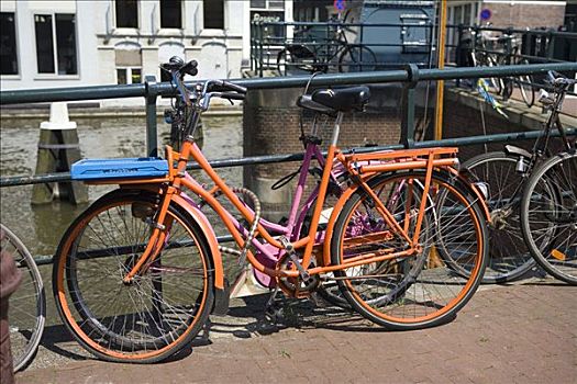 自行车,阿姆斯特丹,荷兰,欧洲