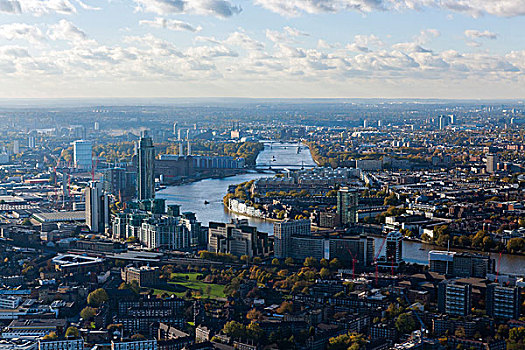 俯视,航拍,伦敦,首都,摩天大楼,建筑,城市天际线