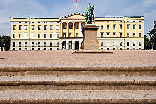 皇宫,奥斯陆,挪威,斯堪的纳维亚,欧洲