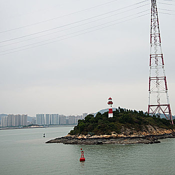 灯塔,小岛,中国