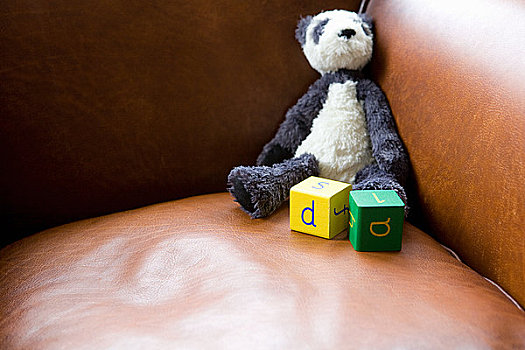 熊猫,玩具,积木,沙发