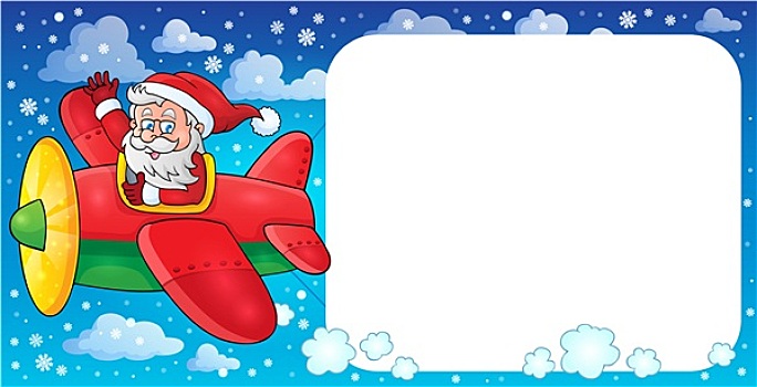圣诞老人,飞机,图像