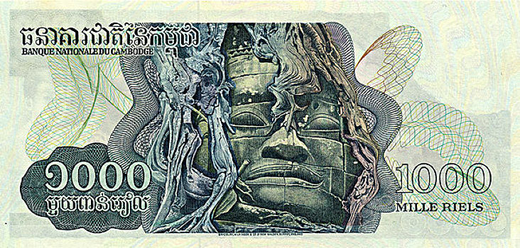 货币,雕塑,柬埔寨,亚洲