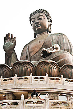 天坛大佛,坐佛,雕塑,大屿山,香港,中国,亚洲