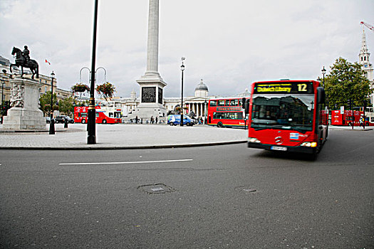 巴士,洽谈,查理一世国王,特拉法尔加广场,伦敦,英国