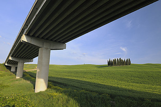 桥,上方,群山,瓦尔道尔契亚,托斯卡纳,意大利