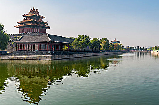 东北方,角,故宫,北京,中国