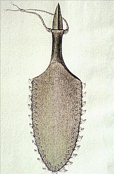 1784年,插画,武器,人,考艾岛