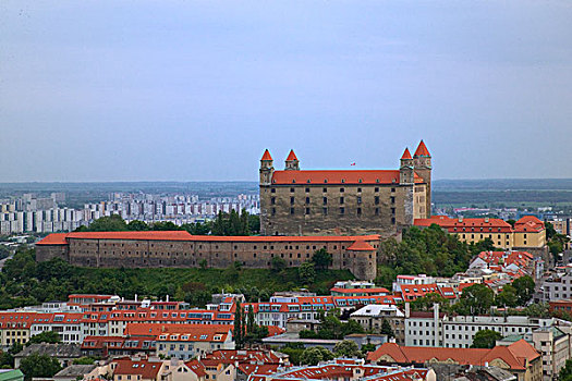 城市,布拉迪斯拉瓦,城堡,斯洛伐克