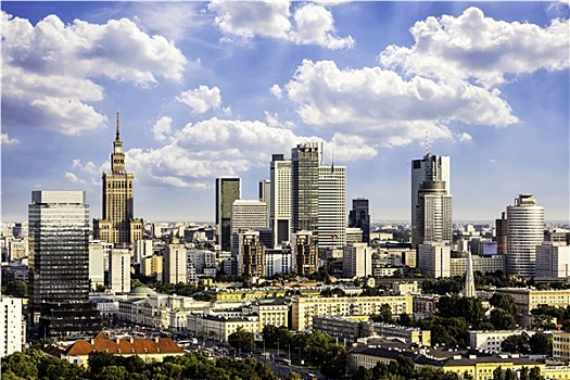 华沙,商务区