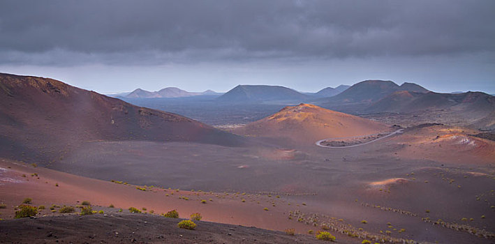 火山,兰索罗特岛,蒂玛法雅国家公园