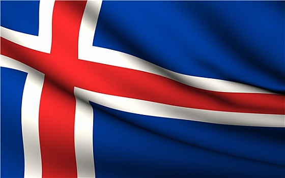 飞,旗帜,冰岛,国家,收集