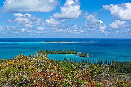 俯瞰,上方,新喀里多尼亚,南太平洋