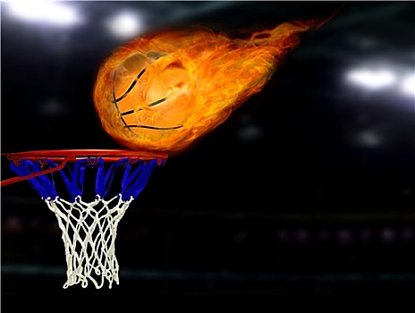 篮球,投篮,燃烧