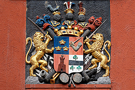 盾徽,18世纪,建筑,巴登符腾堡,德国,欧洲