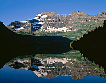 加拿大,艾伯塔省,瓦特顿湖国家公园,顶峰,湖,早晨,大幅,尺寸