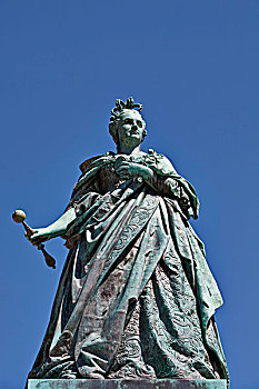 玛丽亚,雕塑,广场,克拉根福,卡林西亚,奥地利,欧洲