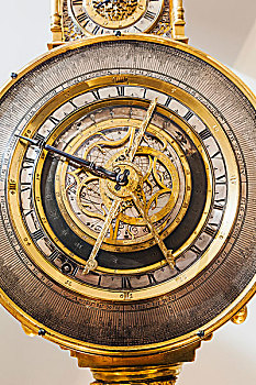 英格兰,伦敦,肯辛顿,科学博物馆,特写,德国,天文,自动化,钟表
