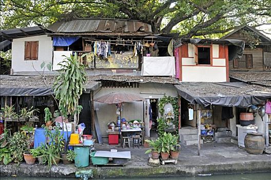 穷,住房,曼谷,泰国,东南亚,亚洲
