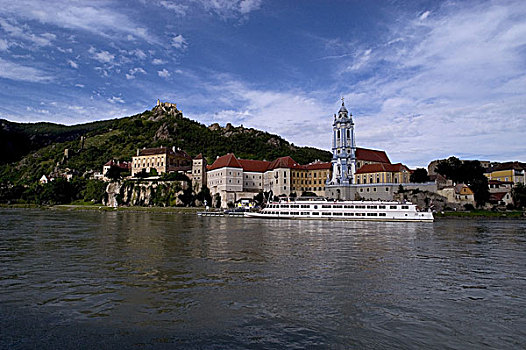 教堂,杜恩斯坦,多瑙河,奥地利