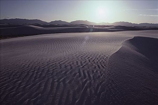 沙丘,白沙,新墨西哥,美国